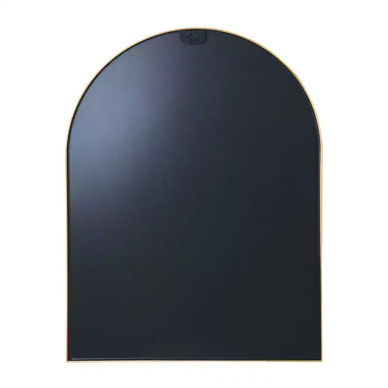 Miroir mural de salle de bain arqué Whisen 30x40 pouces, verre HD premium, cadre en aluminium brossé
