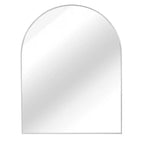 Miroir mural de salle de bain arqué Whisen 30x40 pouces, verre HD premium, cadre en aluminium brossé