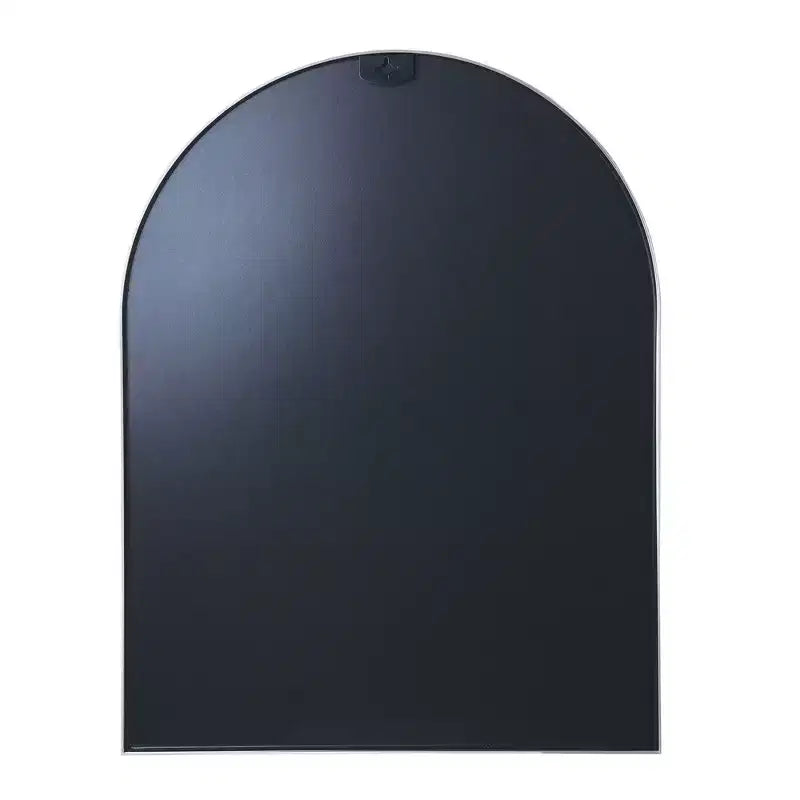 Miroir mural de salle de bain arqué Whisen 30x40 pouces, verre HD premium, cadre en aluminium brossé