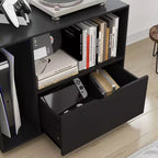 Famapy Mobile Noir Sous - Bureau Organisateur Rangement Gaming - Organiseur Compact pour Consoles PS, Jeux & Accessoires