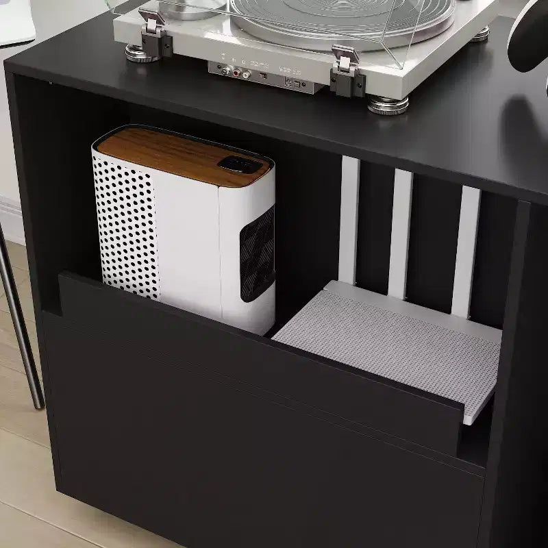 Famapy Mobile Noir Sous - Bureau Organisateur Rangement Gaming - Organiseur Compact pour Consoles PS, Jeux & Accessoires