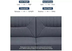 Canapé-lit futon confortable en tissu de lin Dyonery 75.8, canapé-lit convertible 3 places avec dossiers réglables
