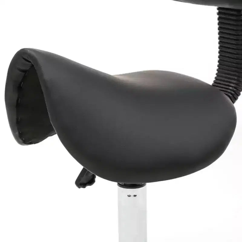 Tabouret de selle pivotant Chaise de salon réglable Chaise de spa de massage de tatouage hydraulique avec dossier