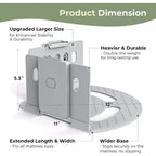 Faunna Attaches Drap de Lit, Sangles Améliorées pour Maintenir les Draps Fermes et Tendus, Pinces à Drap-housse pour Coins, Installation Facile en une Seule Fois, Gris