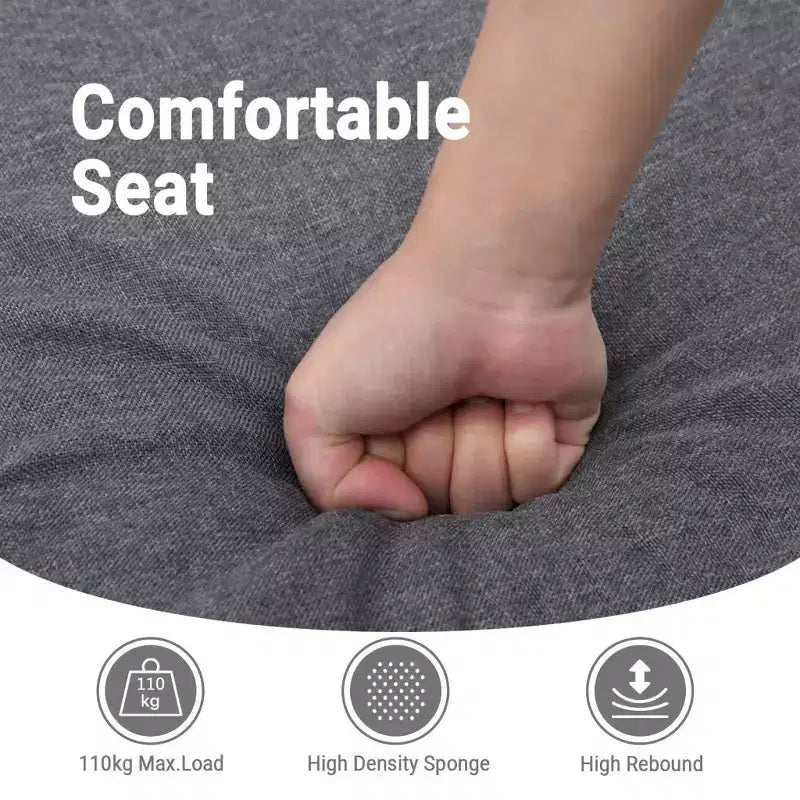vidaXL Fauteuil inclinable de relaxation réglable et confortable en tissu pour cinéma maison