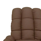 vidaXL Fauteuil inclinable de relaxation réglable et confortable en tissu pour cinéma maison