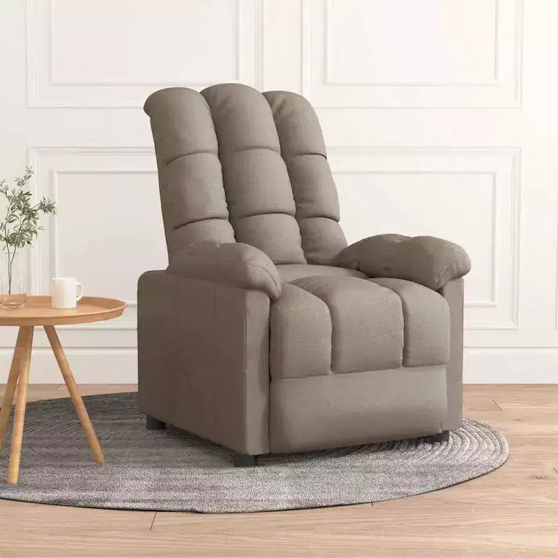 vidaXL Fauteuil inclinable de relaxation réglable et confortable en tissu pour cinéma maison
