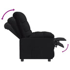 vidaXL Fauteuil inclinable de relaxation réglable et confortable en tissu pour cinéma maison