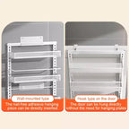 Organisateur de garde-manger à suspendre, étagère à épices murale, rangement suspendu pour garde-manger, 6 paniers réglables en métal robuste pour cuisine domestique, porte arrière