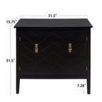 Buffet de salle à manger en bois Okak, meuble de rangement décoratif avec 2 portes et étagères réglables, console pour cuisine/salon/salle à manger