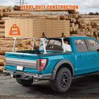 Support d'échelle de camion, support télescopique en aluminium, capacité de 362 kg - Support universel pour benne de pick-up pour kayak, échelle