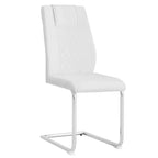 Lot de 4 chaises de salle à manger Zeus et Ruta en similicuir moderne avec revêtement et pieds en métal – Idéales pour la cuisine, le salon et la chambre à coucher.