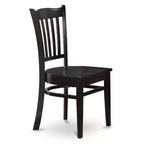 HomeStock Belmont Ensemble de 5 Pièces Table et Chaises de Cuisine Comprend une Table Ronde de Salle à Manger, un Pied Central, 4 Chaises à Assise en Bois Massif, 107x107 cm, Blanc Lin