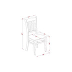 HomeStock Belmont Ensemble de 5 Pièces Table et Chaises de Cuisine Comprend une Table Ronde de Salle à Manger, un Pied Central, 4 Chaises à Assise en Bois Massif, 107x107 cm, Blanc Lin