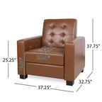 Fauteuil inclinable contemporain capitonné GDFStudio Langseth