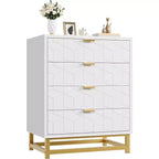 Meuble de rangement Acekool avec poignées métalliques, organisateur de rangement moderne pour chambre, salon, entrée