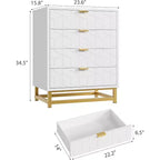 Meuble de rangement Acekool avec poignées métalliques, organisateur de rangement moderne pour chambre, salon, entrée