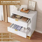 Meuble de rangement Acekool avec poignées métalliques, organisateur de rangement moderne pour chambre, salon, entrée