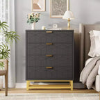 Meuble de rangement Acekool avec poignées métalliques, organisateur de rangement moderne pour chambre, salon, entrée