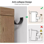 COZONY Commode Moderne à 6 Tiroirs en Bois avec Motif Vintage et Tiroirs Profonds – Meuble de Rangement pour Chambre, Salon et Entrée