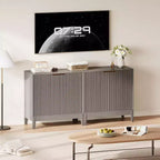 Meuble de rangement 31,5 po, Armoire d'appoint moderne avec 2 portes, Buffet, Dressoir, Console, Crédence pour salon, cuisine, entrée