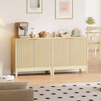 Meuble de rangement 31,5 po, Armoire d'appoint moderne avec 2 portes, Buffet, Dressoir, Console, Crédence pour salon, cuisine, entrée
