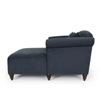 GDFStudio Hurford Canapé double capitonné contemporain en tissu avec coussins décoratifs