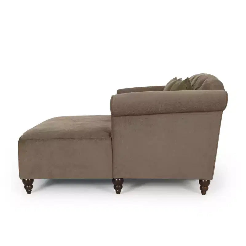 GDFStudio Hurford Canapé double capitonné contemporain en tissu avec coussins décoratifs