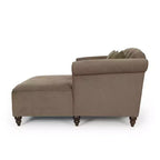 GDFStudio Hurford Canapé double capitonné contemporain en tissu avec coussins décoratifs