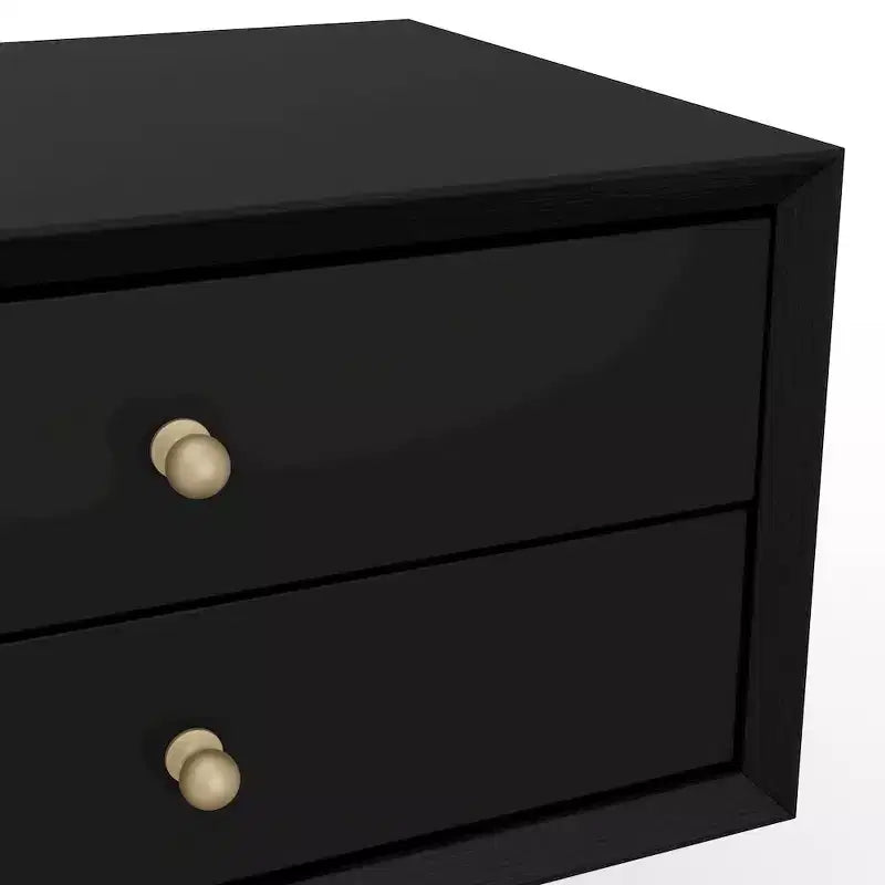 Alpine Furniture,Flynn Petite table de chevet, Noir