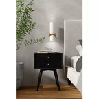 Alpine Furniture,Flynn Petite table de chevet, Noir