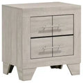 Coaster,Trenton 2-drawer Nightstand Bedside Table Rustic Cream