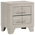 Coaster,Trenton 2-drawer Nightstand Bedside Table Rustic Cream