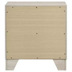 Coaster, Table de chevet à 2 tiroirs Trenton Crème Rustique