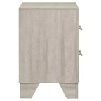 Coaster, Table de chevet à 2 tiroirs Trenton Crème Rustique