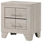 Coaster, Table de chevet à 2 tiroirs Trenton Crème Rustique