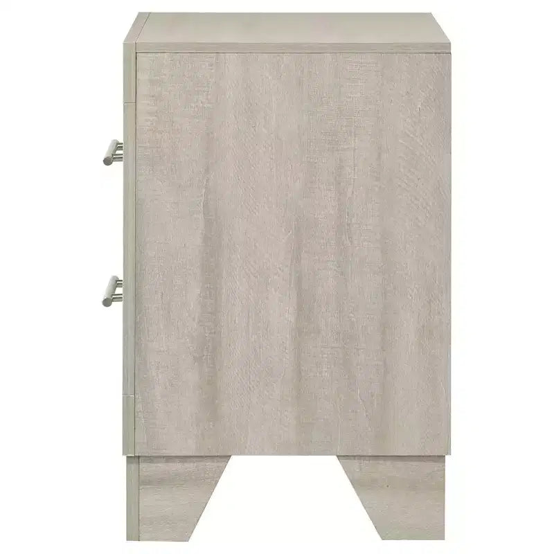 Coaster, Table de chevet à 2 tiroirs Trenton Crème Rustique
