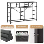 Meuble TV commode avec 10 tiroirs, console multimédia, centre de divertissement pour téléviseurs de 55/50/43 pouces, commode de rangement unités d'organisation