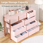 Meuble TV commode avec 10 tiroirs, console multimédia, centre de divertissement pour téléviseurs de 55/50/43 pouces, commode de rangement unités d'organisation