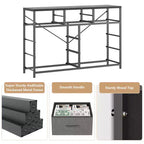 Meuble TV commode avec 10 tiroirs, console multimédia, centre de divertissement pour téléviseurs de 55/50/43 pouces, commode de rangement unités d'organisation