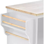 Chariot de cuisine Acekool 50,8 cm avec roulettes verrouillables, tiroir de rangement et étagère à épices - Poste de travail mobile avec barre porte-serviettes