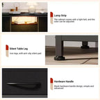 COZONY Commode TV 8 Tiroirs 119 cm de Large - Meuble de Rangement Spacieux avec Prises Électriques pour Chambre, Salon et Entrée