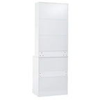 Meuble de Rangement de Cuisine Autoportant avec Tiroirs et Étagères, Grande Armoire de Cuisine avec Plateau Effet Marbre