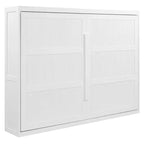 Lit escamotable Queen Size avec armoire, cadre de lit escamotable en bois avec commode, lit mural pliant pour chambre à coucher