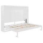 Lit escamotable Queen Size avec armoire, cadre de lit escamotable en bois avec commode, lit mural pliant pour chambre à coucher