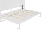 Lit escamotable Queen Size avec armoire, cadre de lit escamotable en bois avec commode, lit mural pliant pour chambre à coucher