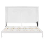 Lit escamotable Queen Size avec armoire, cadre de lit escamotable en bois avec commode, lit mural pliant pour chambre à coucher