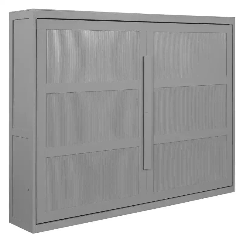 Lit escamotable Queen Size avec armoire, cadre de lit escamotable en bois avec commode, lit mural pliant pour chambre à coucher