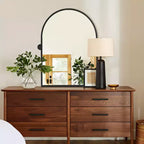PexFix Miroir mural à carreaux avec cadre en fer, style ferme rustique élégant, pour salon, chambre, salle de bain, entrée
