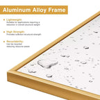 Lot de 2 miroirs muraux rectangulaires à bords fins en alliage d'aluminium noir de 96,5 cm H x 66 cm L